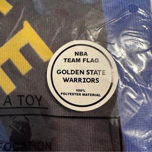 NBA team flag Golden State Warriors New in Bag never opened